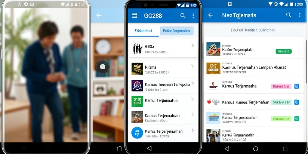 Antarmuka pengguna GG288 yang intuitif dan mudah digunakan.