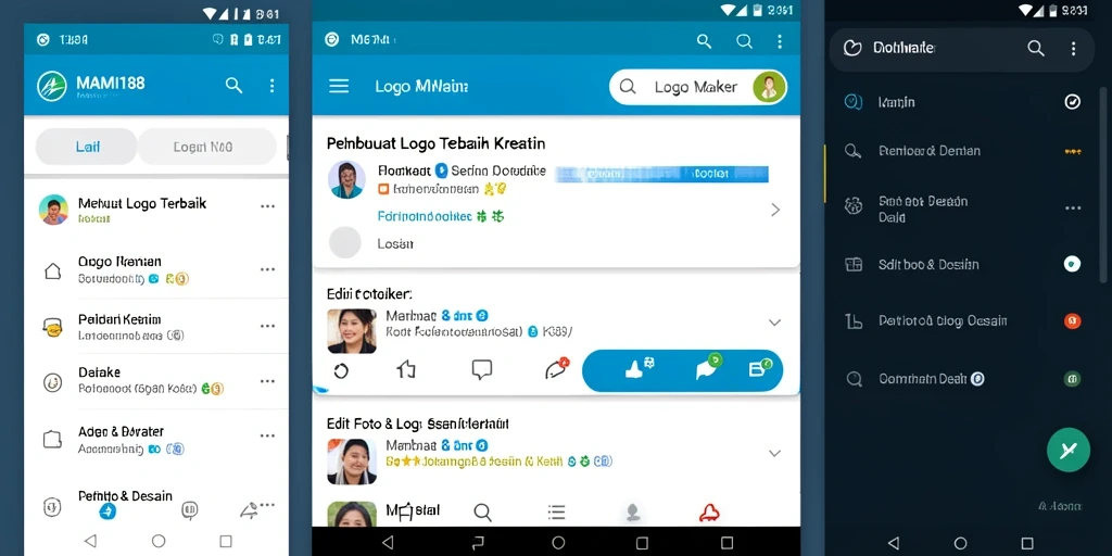 Antarmuka MAMI188 yang user-friendly untuk desain logo.