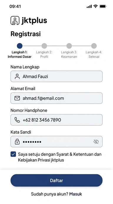 Buat Akun Baru jktplus dengan Mudah dan Cepat