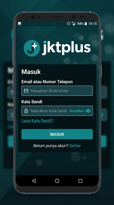 Panduan Login Akun jktplus untuk Pengguna Android